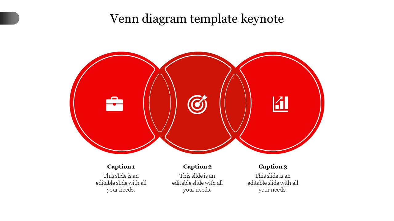 Free venn diagram template keynote-3-Red